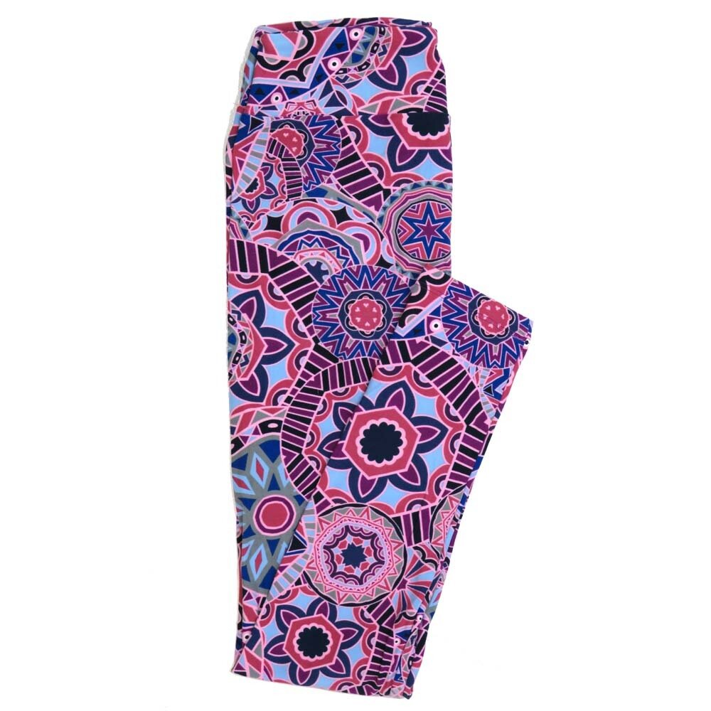 LuLaRoe One Size OS Mandalas 70s Trippy Psychedelic Buttery Soft Womens Leggings fit Adult sizes 2-10 OS-4350-AJ