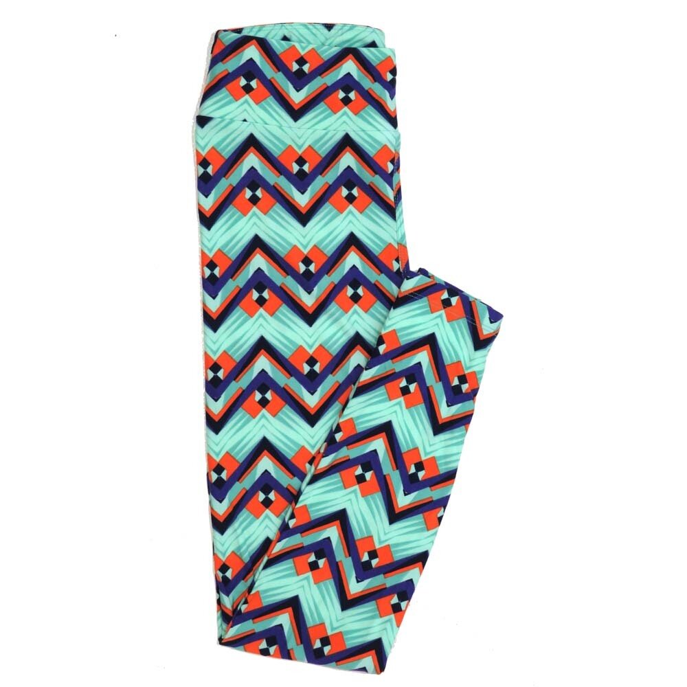 LuLaRoe One Size OS Stripes Zig Zags Chevrons Buttery Soft Womens Leggings fit Adult sizes 2-10  OS-4351-BE