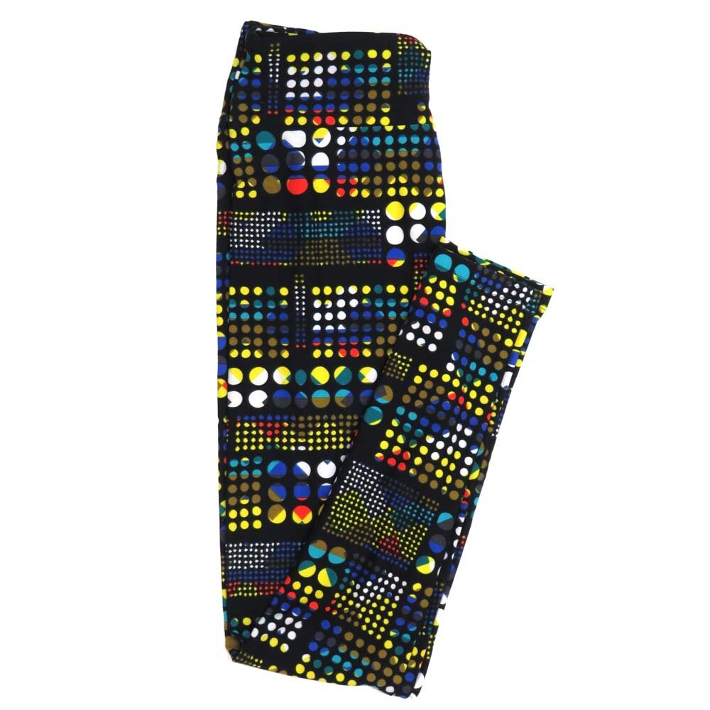 LuLaRoe One Size OS Rainbow Multi Polka Dot Buttery Soft Womens Leggings fit Adult sizes 2-10  OS-4352-AW
