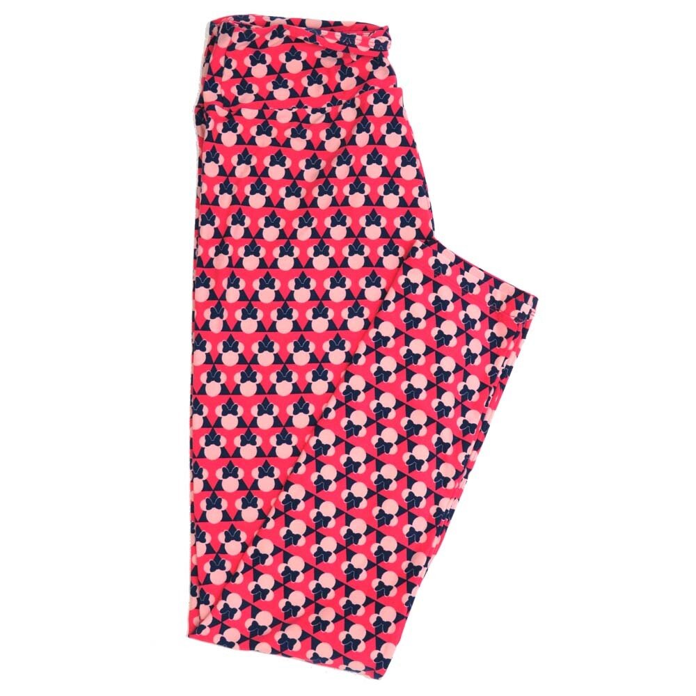 LuLaRoe One Size OS Disney Minnie Mouse Multiplied Buttery Soft Womens Leggings fit Adult sizes 2-10  OS-4355-AM
