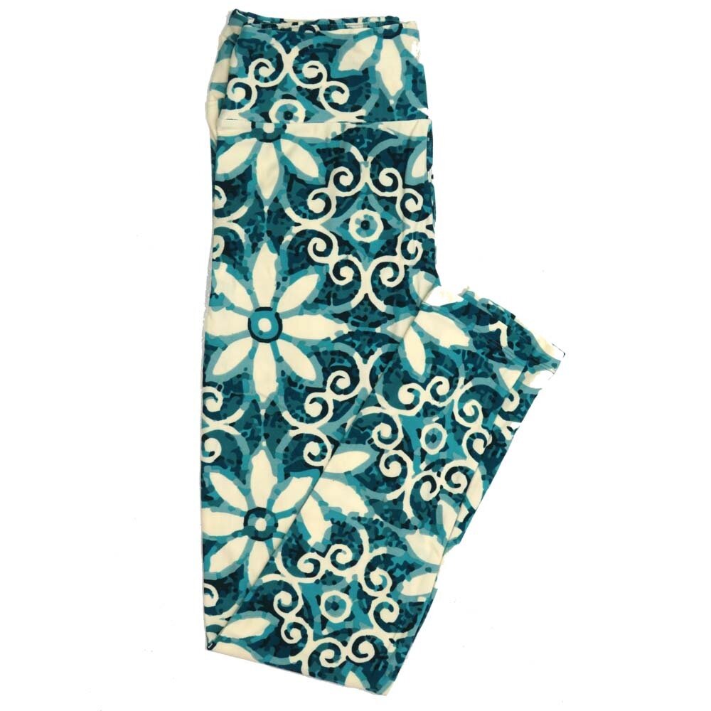 LuLaRoe One Size OS Floral Buttery Soft Womens Leggings fit Adult sizes 2-10  OS-4363-AF-2