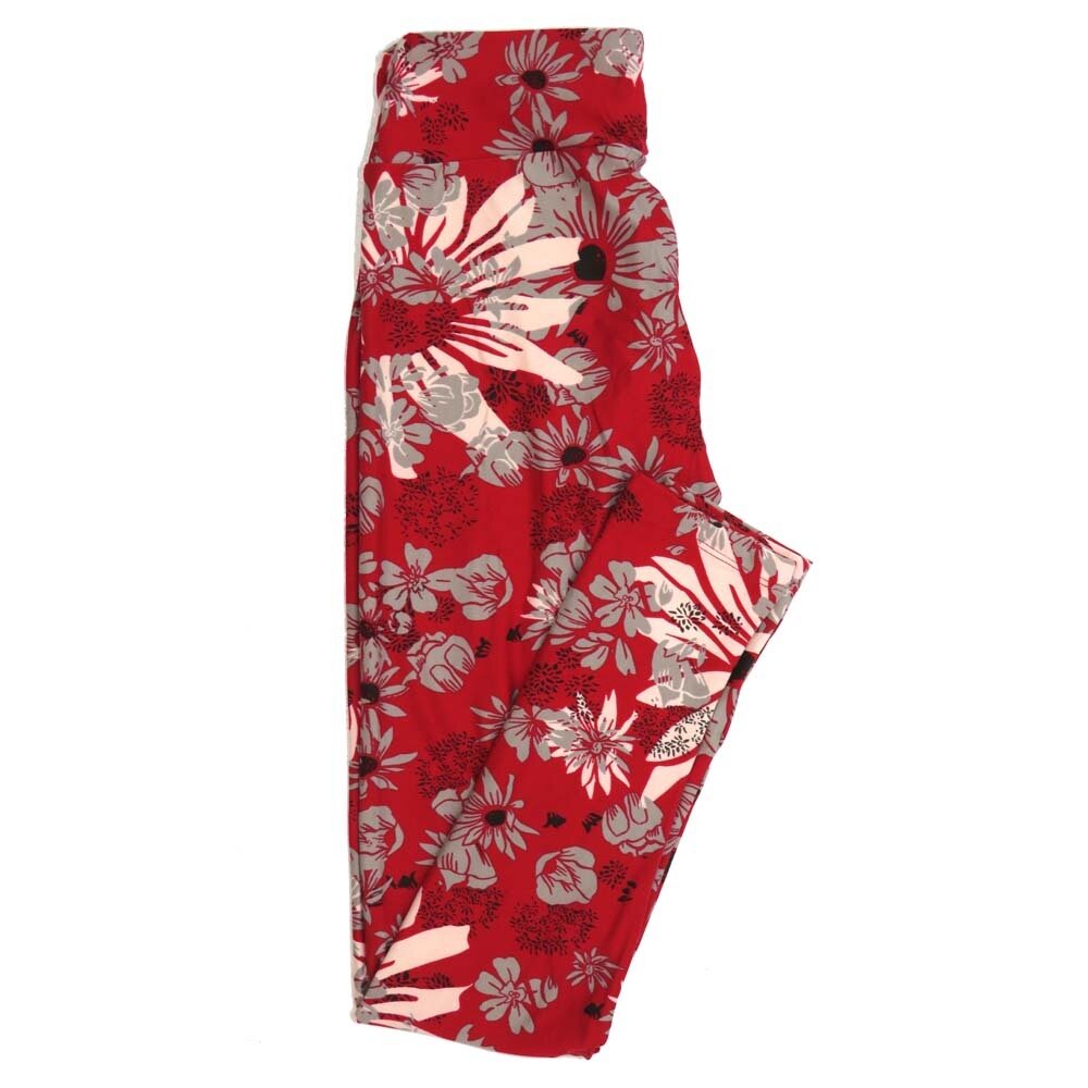 LuLaRoe One Size OS Floral Buttery Soft Womens Leggings fit Adult sizes 2-10  OS-4363-AH-2