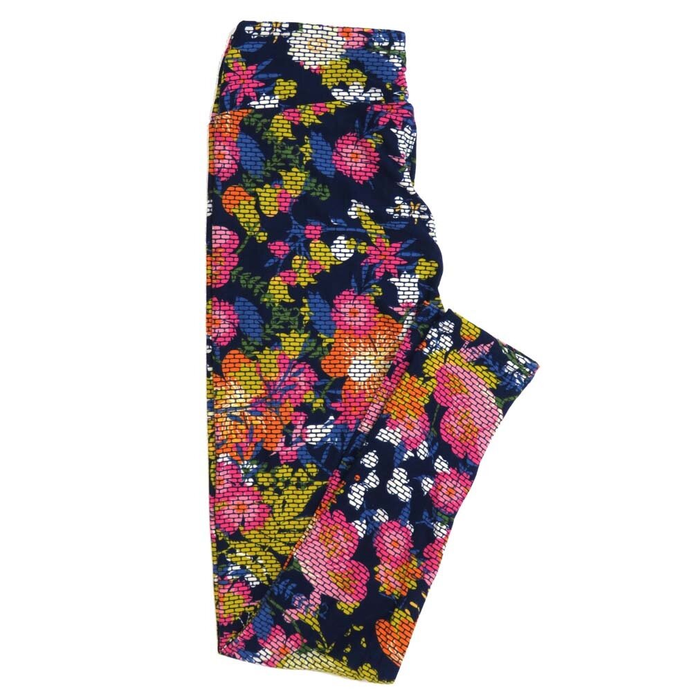 LuLaRoe One Size OS Floral Buttery Soft Womens Leggings fit Adult sizes 2-10 OS-4363-AI-2