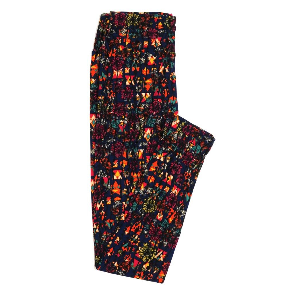 LuLaRoe One Size OS Floral Buttery Soft Womens Leggings fit Adult sizes 2-10  OS-4364-AA-2