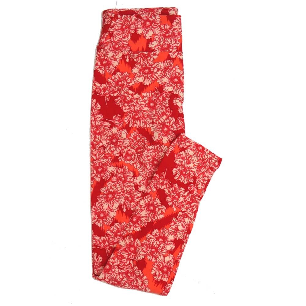 LuLaRoe One Size OS Floral Buttery Soft Womens Leggings fit Adult sizes 2-10 OS-4364-AR
