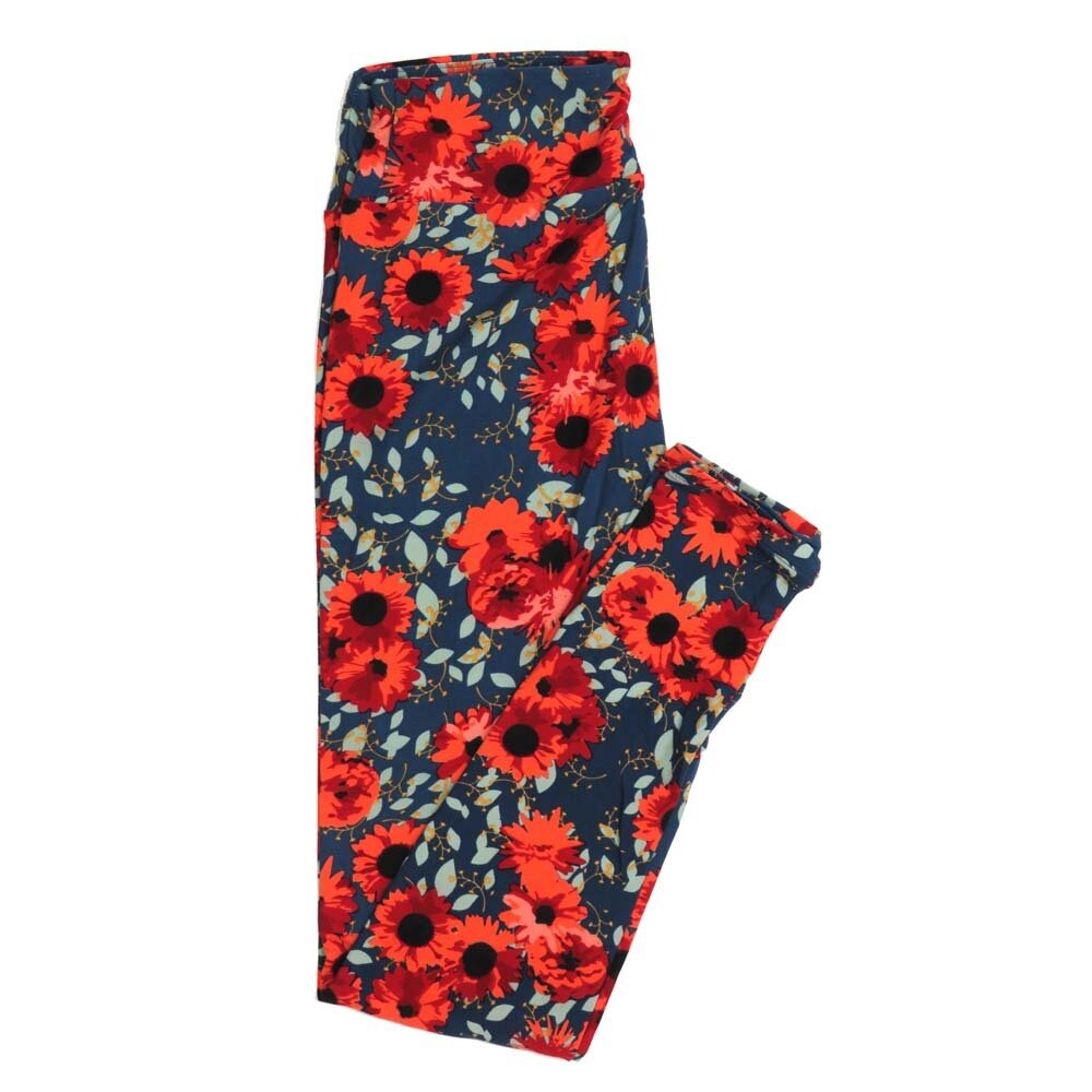 LuLaRoe One Size OS Floral Buttery Soft Womens Leggings fit Adult sizes 2-10  OS-4364-AU