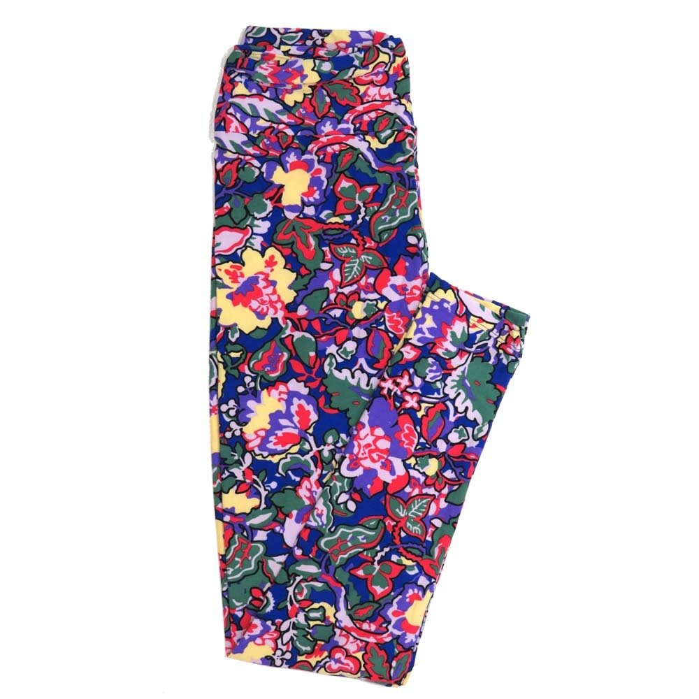 LuLaRoe One Size OS Floral Buttery Soft Womens Leggings fit Adult sizes 2-10 OS-4365-AA