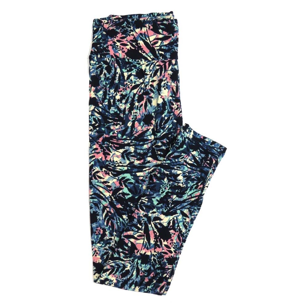 LuLaRoe One Size OS Floral Buttery Soft Womens Leggings fit Adult sizes 2-10  OS-4365-BH