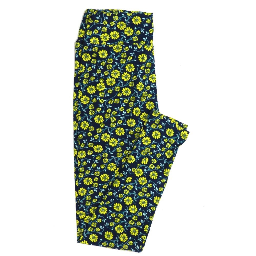 LuLaRoe One Size OS Floral Buttery Soft Womens Leggings fit Adult sizes 2-10 OS-4367-AV