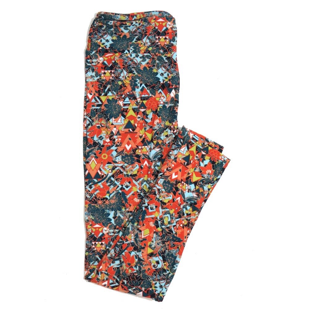 LuLaRoe One Size OS Floral Buttery Soft Womens Leggings fit Adult sizes 2-10  OS-4368-AM
