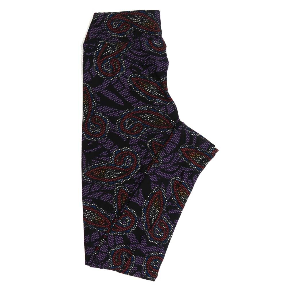 LuLaRoe One Size OS Paisley Geometric Buttery Soft Womens Leggings fit Adult sizes 2-10 OS-4370-AE