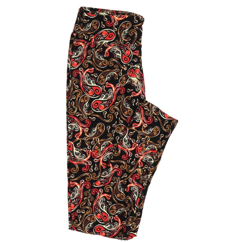LuLaRoe One Size OS Flowing Paisley Buttery Soft Womens Leggings fit Adult sizes 2-10  OS-4370-AS