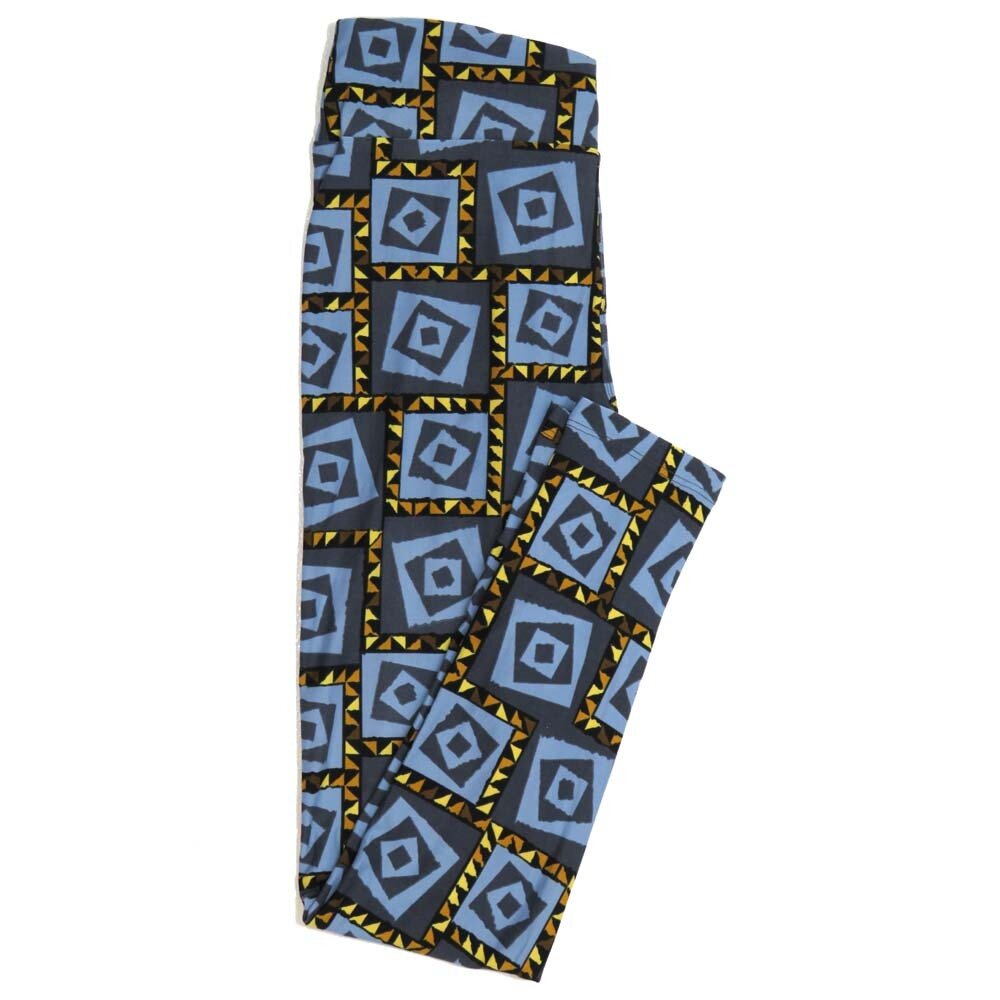 LuLaRoe One Size OS Geometric Buttery Soft Womens Leggings fit Adult sizes 2-10 OS-4371-AH