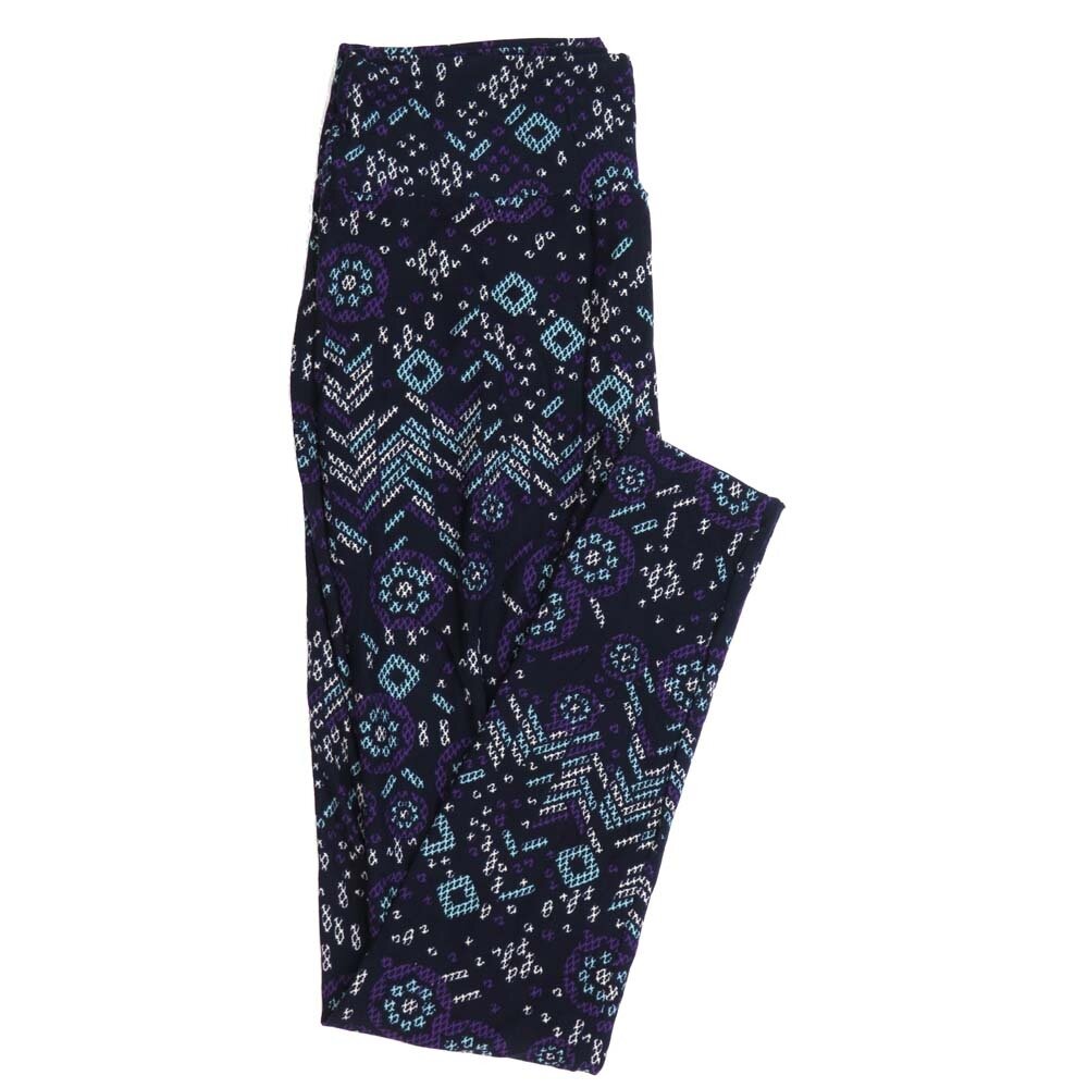 LuLaRoe One Size OS Geometric Buttery Soft Womens Leggings fit Adult sizes 2-10  OS-4371-AT