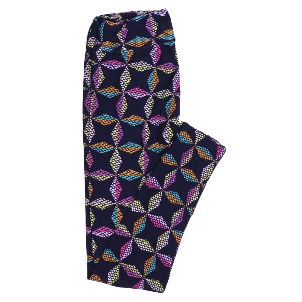 LuLaRoe One Size OS Geometric Buttery Soft Womens Leggings fit Adult sizes 2-10  OS-4372-AJ