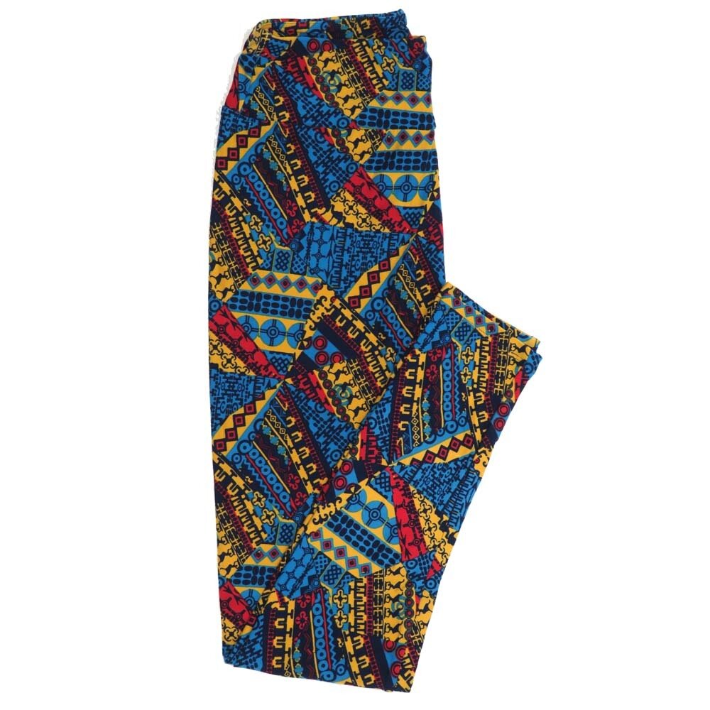 LuLaRoe One Size OS Geometric Buttery Soft Womens Leggings fit Adult sizes 2-10  OS-4372-AN