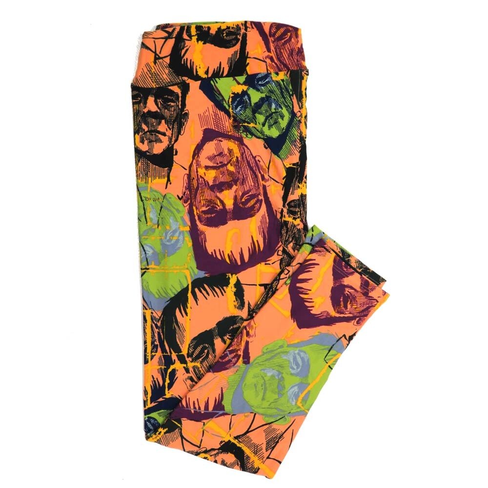 LuLaRoe TCTWO TC2 Halloween Spooky Frankenstein Buttery Soft Womens Leggings fits Adults sizes 18-26  TCTWO-9042-G