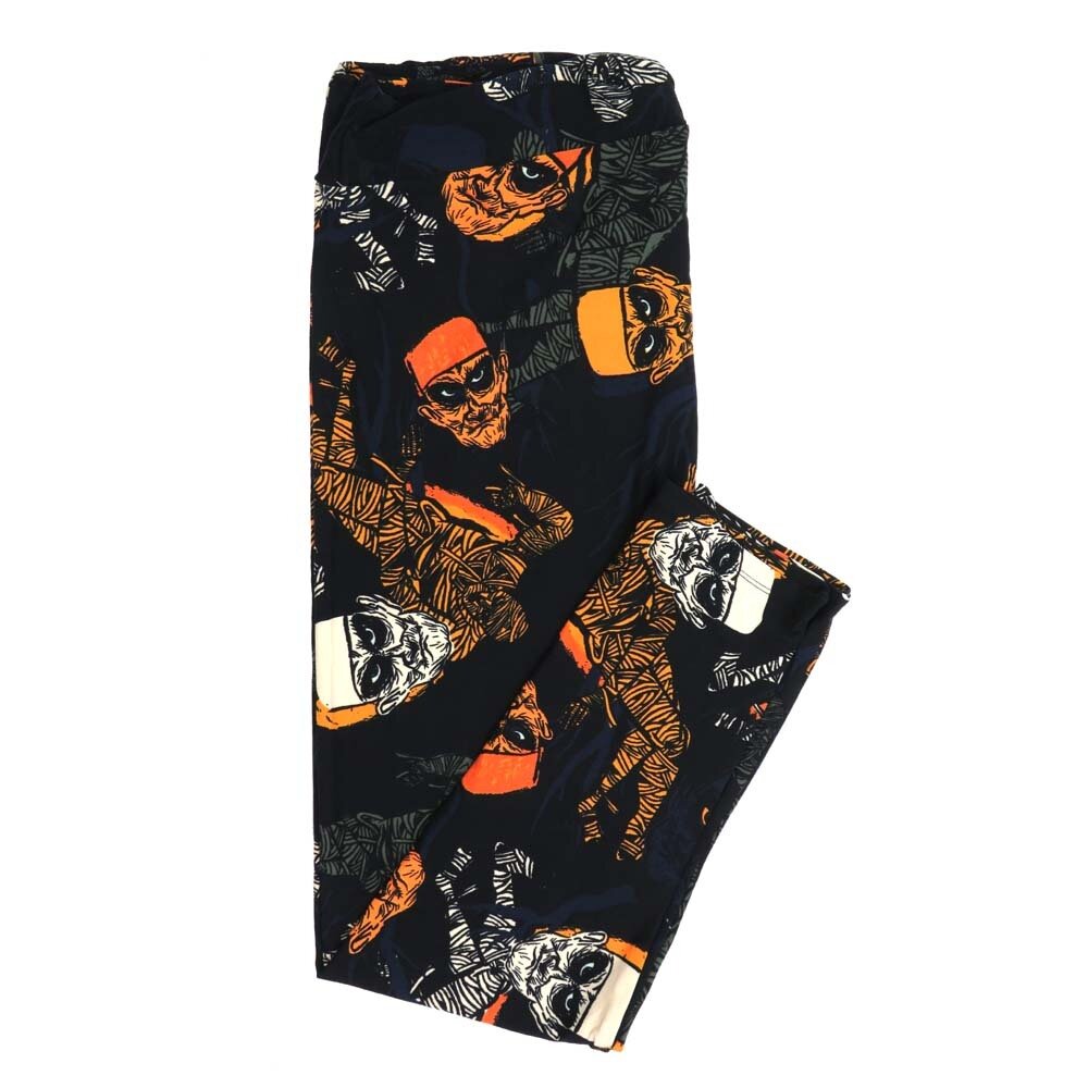 LuLaRoe TCTWO TC2 Halloween Spooky Frankenstein Mummy Buttery Soft Womens Leggings fits Adults sizes 18-26  TCTWO-9042-H