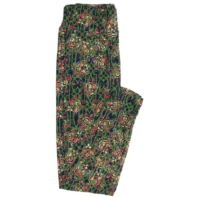 LuLaRoe One Size OS Paisley Geometric Buttery Soft Womens Leggings fit Adult sizes 2-10  OS-4369-AW