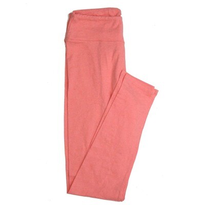 OS LuLaRoe One Size Leggings Beautiful Solid Blush Rose Pink NWT 25