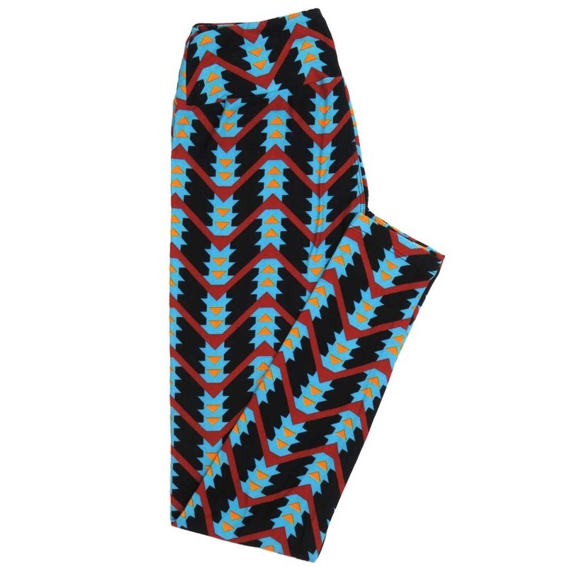 LuLaRoe One Size OS Stripes Zig Zags Chevrons Buttery Soft Womens Leggings fit Adult sizes 2-10  OS-4351-BB