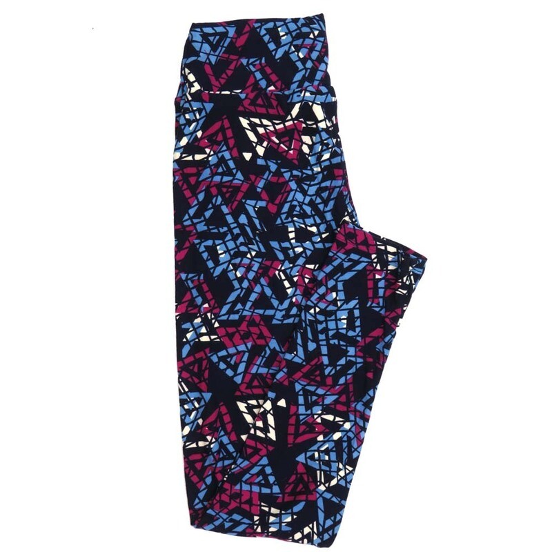 LuLaRoe One Size OS Stripes Zig Zags Chevrons Buttery Soft Womens Leggings fit Adult sizes 2-10  OS-4351-BH