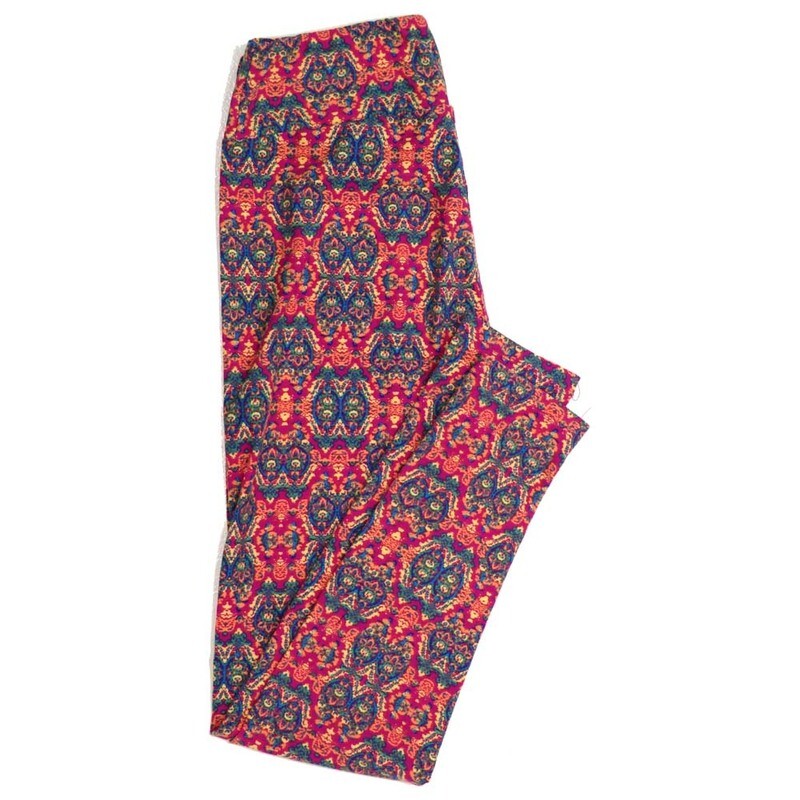 LuLaRoe One Size OS Geometric Paisley Buttery Soft Womens Leggings fit Adult sizes 2-10  OS-4370-AJ