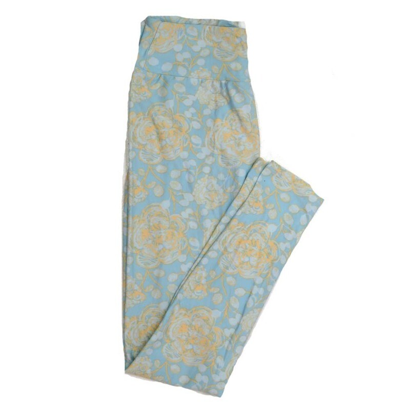 LuLaRoe One Size OS Floral Buttery Soft Womens Leggings fit Adult sizes 2-10  OS-4366-BF