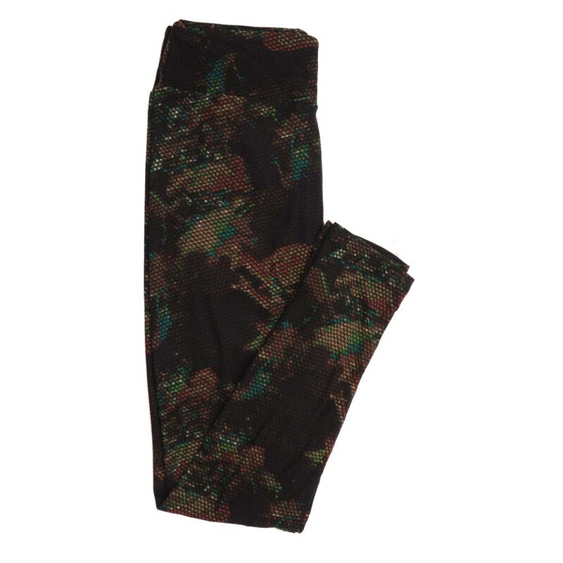 LuLaRoe One Size OS Floral Buttery Soft Womens Leggings fit Adult sizes 2-10  OS-4366-BE