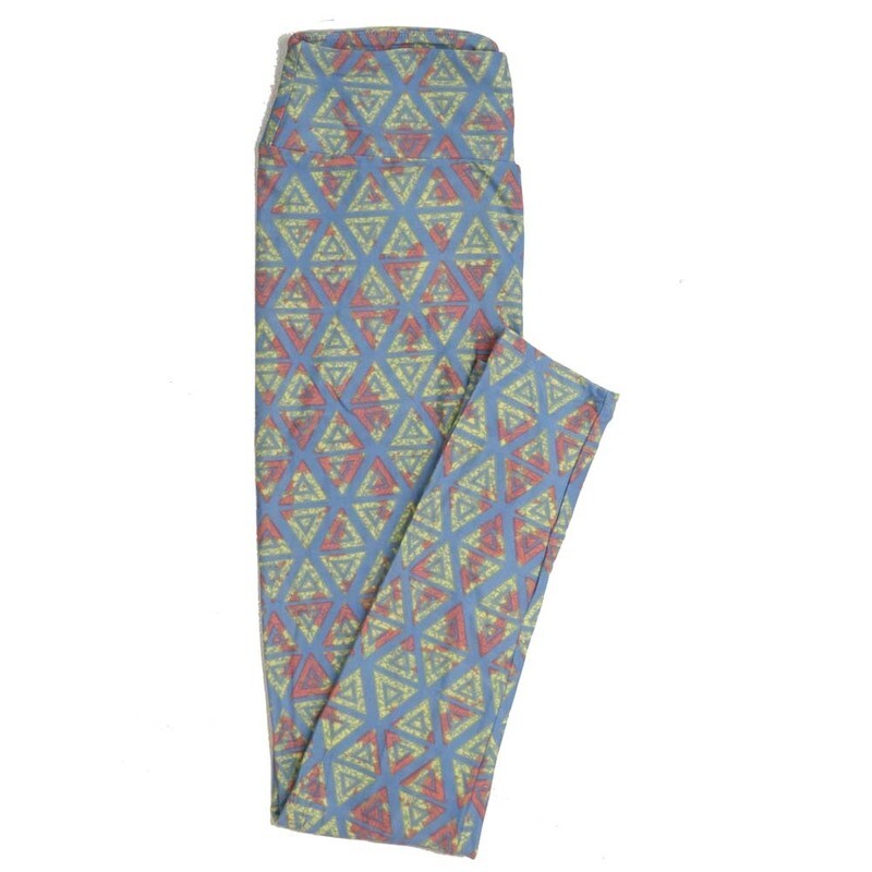 LuLaRoe One Size OS Geometric Buttery Soft Womens Leggings fit Adult sizes 2-10  OS-4372-AW