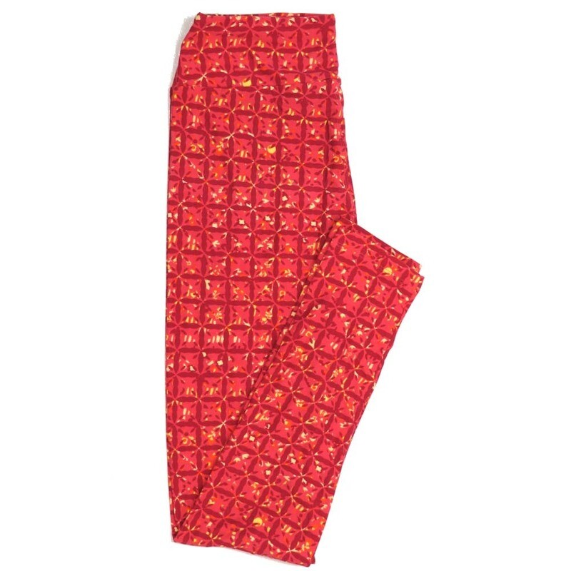 LuLaRoe One Size OS Geometric Buttery Soft Womens Leggings fit Adult sizes 2-10  OS-4372-AL