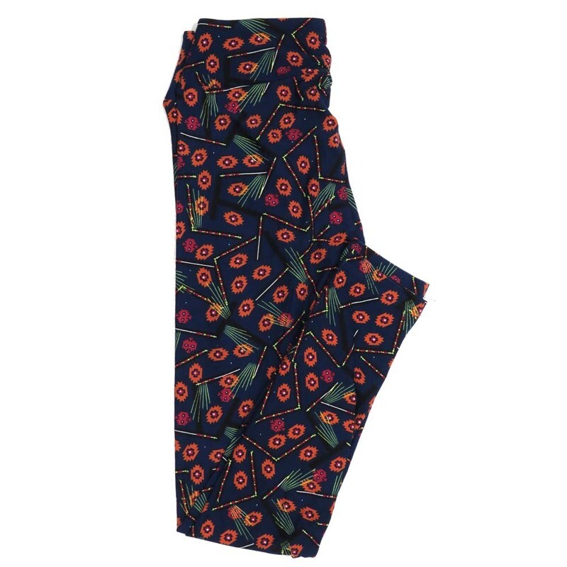LuLaRoe One Size OS Geometric Buttery Soft Womens Leggings fit Adult sizes 2-10  OS-4372-AI