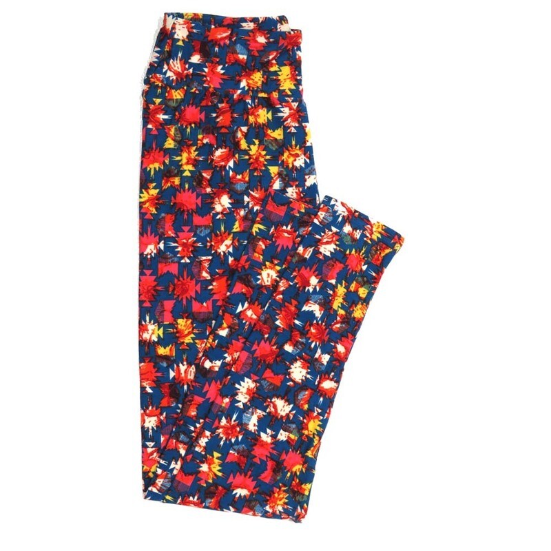 LuLaRoe One Size OS Geometric Buttery Soft Womens Leggings fit Adult sizes 2-10  OS-4371-AU