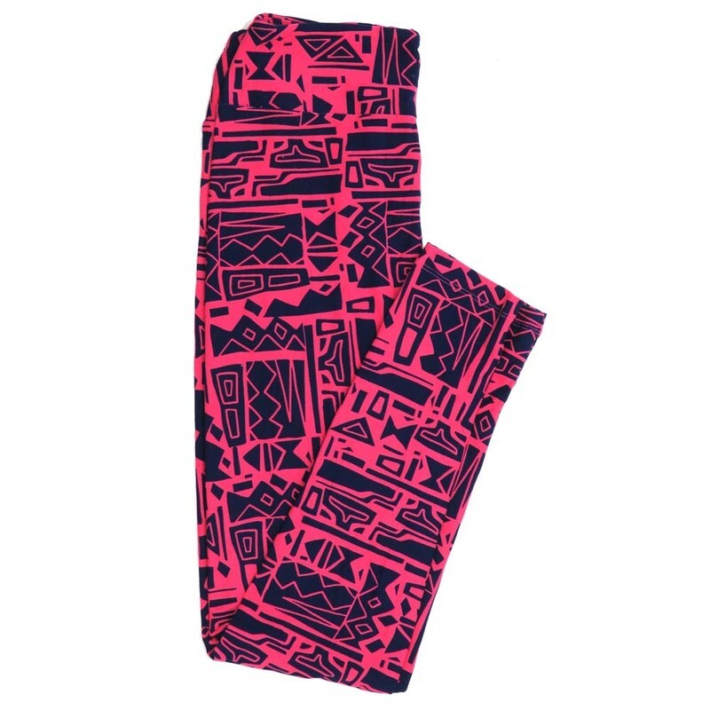 LuLaRoe One Size OS Geometric Buttery Soft Womens Leggings fit Adult sizes 2-10  OS-4370-AX-3