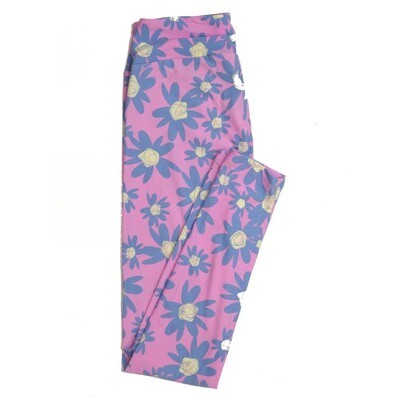 LuLaRoe One Size OS Floral Buttery Soft Womens Leggings fit Adult sizes 2-10  OS-4365-AG