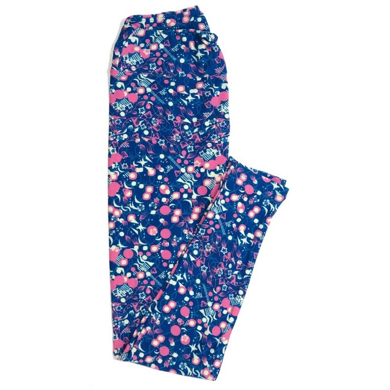 LuLaRoe One Size OS Floral Buttery Soft Womens Leggings fit Adult sizes 2-10  OS-4365-AJ