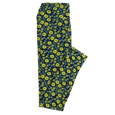 LuLaRoe One Size OS Floral Buttery Soft Womens Leggings fit Adult sizes 2-10  OS-4365-AF