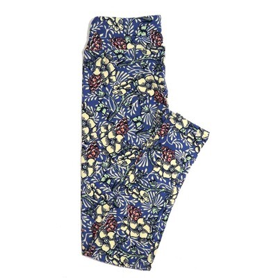 LuLaRoe One Size OS Floral Buttery Soft Womens Leggings fit Adult sizes 2-10  OS-4364-AM-2