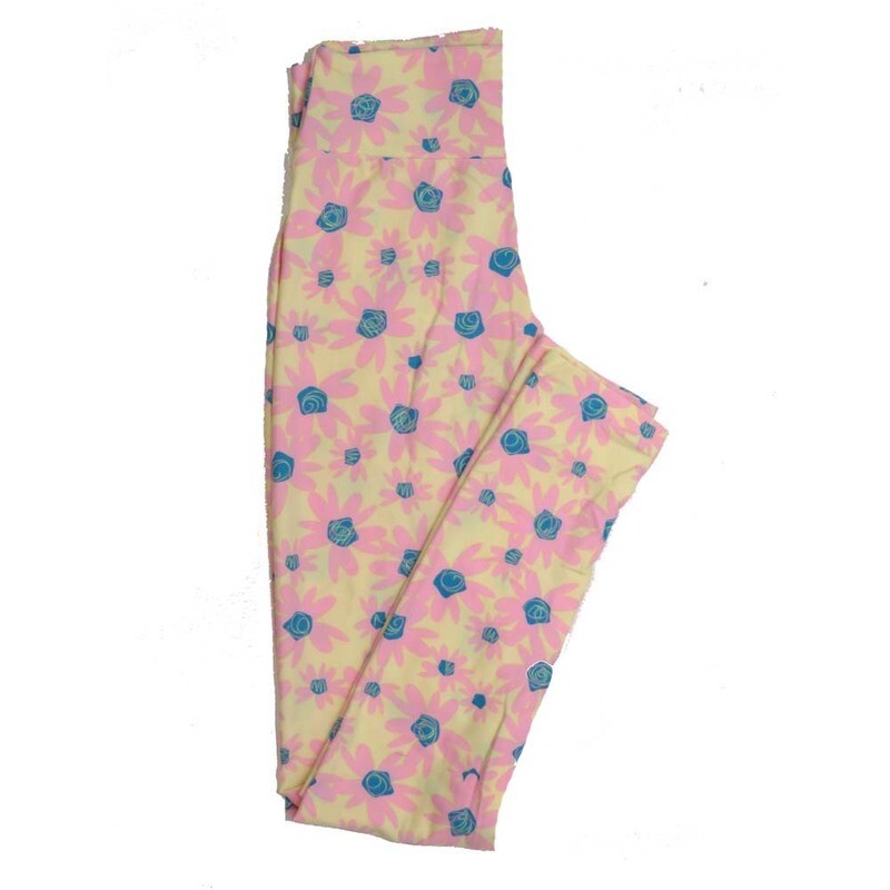 LuLaRoe One Size OS Floral Buttery Soft Womens Leggings fit Adult sizes 2-10  OS-4364-AK-2