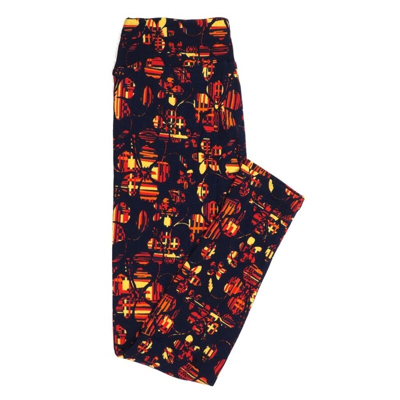 LuLaRoe One Size OS Floral Buttery Soft Womens Leggings fit Adult sizes 2-10  OS-4363-AB-2