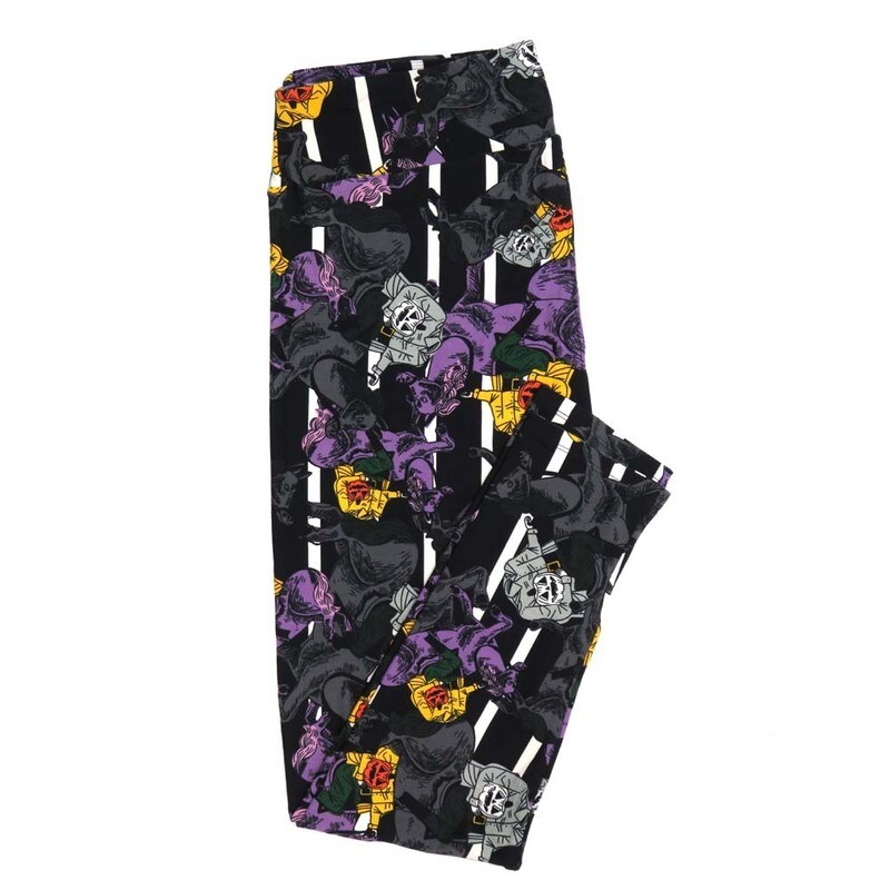 LuLaRoe TCTWO TC2 Halloween Spooky Headless Horseman Jack o Lantern Black White Stripe Buttery Soft Womens Leggings fits Adults sizes 18-26 TCTWO-9040-C LuLaRoe TCTWO TC2 Halloween Spooky Headless Horseman Jack o Lantern Black White Stripe Buttery Soft Womens Leggings fits Adults sizes 18-26 TCTWO-9040-C
