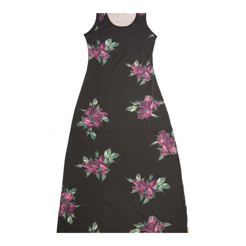 LuLaRoe DANI X-Small XS Roses Floral Sleeveless Column Dress fits Womens sizes 2-4