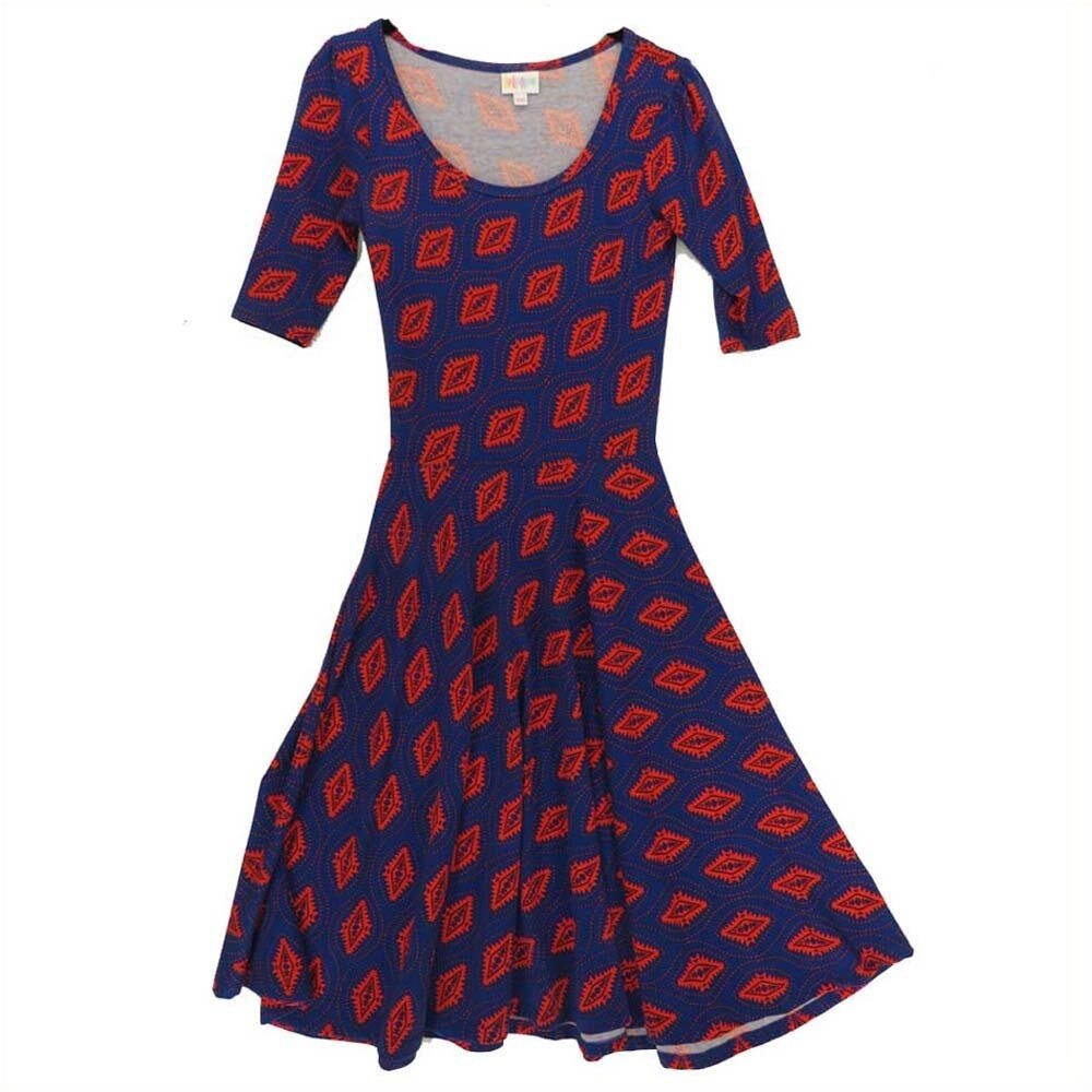 LuLaRoe NICOLE XX-Small XXS Womens Full Circle Skirt Dress fits 00-0  NICOLE-XXS-109