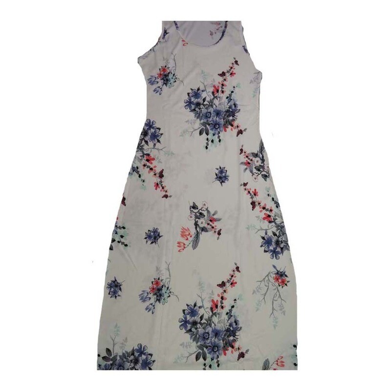 LuLaRoe DANI XXX-Large 3XL Floral Sleeveless Column Dress fits Womens sizes 22-24