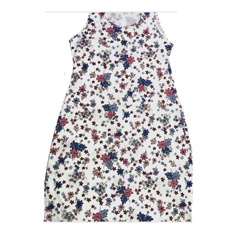 LuLaRoe DANI XXX-Large 3XL Floral Sleeveless Column Dress fits Womens sizes 22-24  XXXL-101