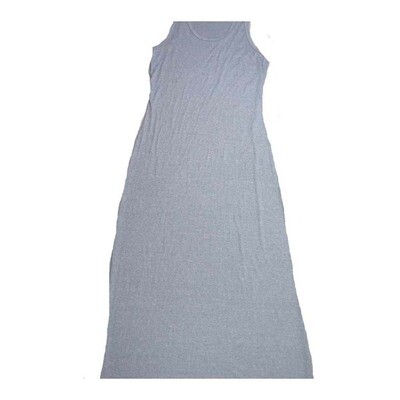 LuLaRoe DANI Medium M Solid Gray Sleeveless Column Dress fits Womens sizes 8-10