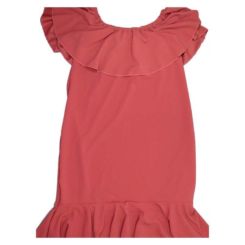 LuLaRoe Cici XX-Large 2XL Solid Flounce Dress fits 22-24  XXL-101