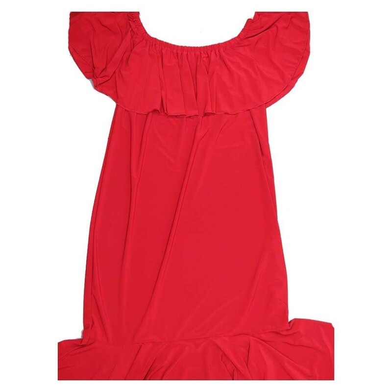 LuLaRoe Cici X-Large XL Solid Flounce Dress fits 18-20  XL-101