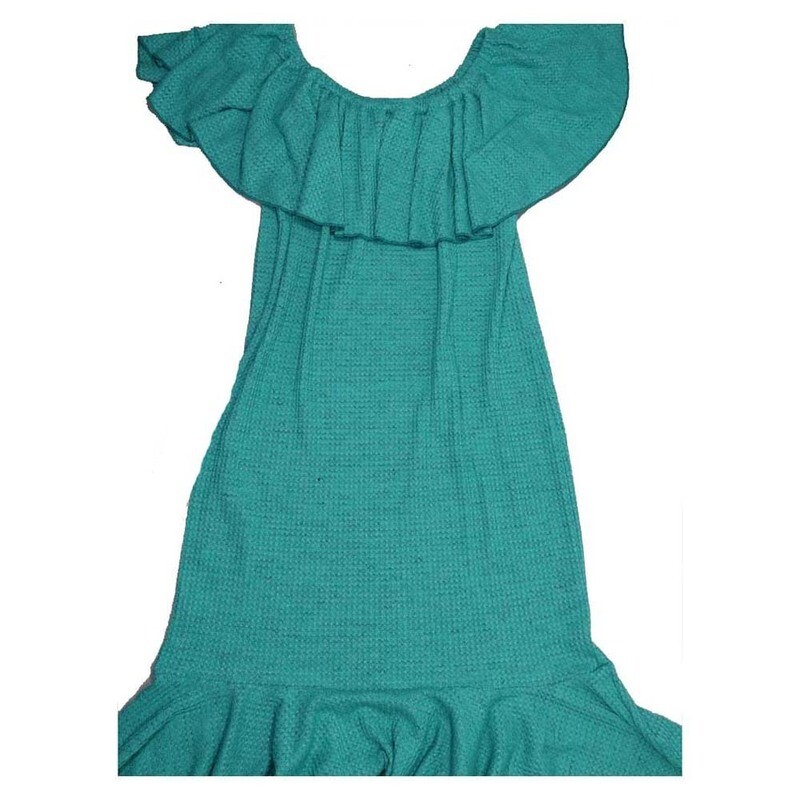 LuLaRoe Cici X-Large XL Solid Flounce Dress fits 18-20  XL-102