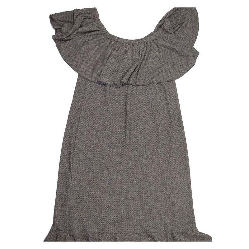 LuLaRoe Cici XX-Large 2XL Solid Flounce Dress fits 22-24